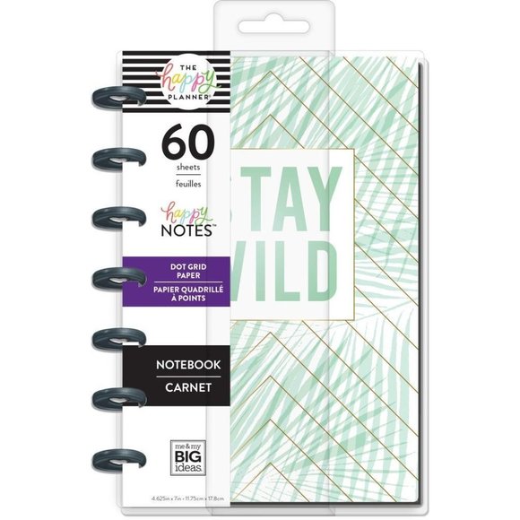 Happy Planner Mini Notes Notebook Stay Wild Floral Botanicals - Picture 4 of 4
